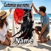 Custom Name Personalized Batman Print Beach Towel, for Trip Camping Beach Party Home Decor, Birthday Gift for Family & Friends
