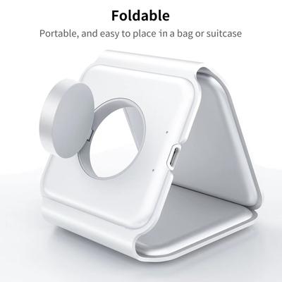 3 In 1 Charging Station Wireless Charger Foldable Stand Replacement for Iphone Iwatch Airpods