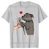Funny Staffordshire Bull Terrier Love Dog Mom Graphic Tshirts Men Fashion Casual Tshirt 100 Cotton Loose Oversized T Shirt