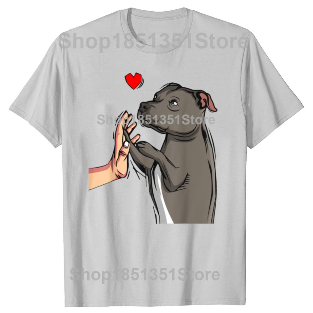 Funny Staffordshire Bull Terrier Love Dog Mom Graphic Tshirts Men Fashion Casual Tshirt 100 Cotton Loose Oversized T Shirt