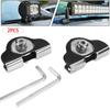 4/2PCS Universal Car Hood Mount Mounting Brackets Stainless Steel Led Work Light Bars Clamp Holder ( without Lamp ) 2Pcs