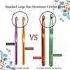 Aluminum Large Crochet Hooks 7Pcs/Set Hand Yarn DIY Knitting  Knitting Shawl Blanket Scarf Carpet