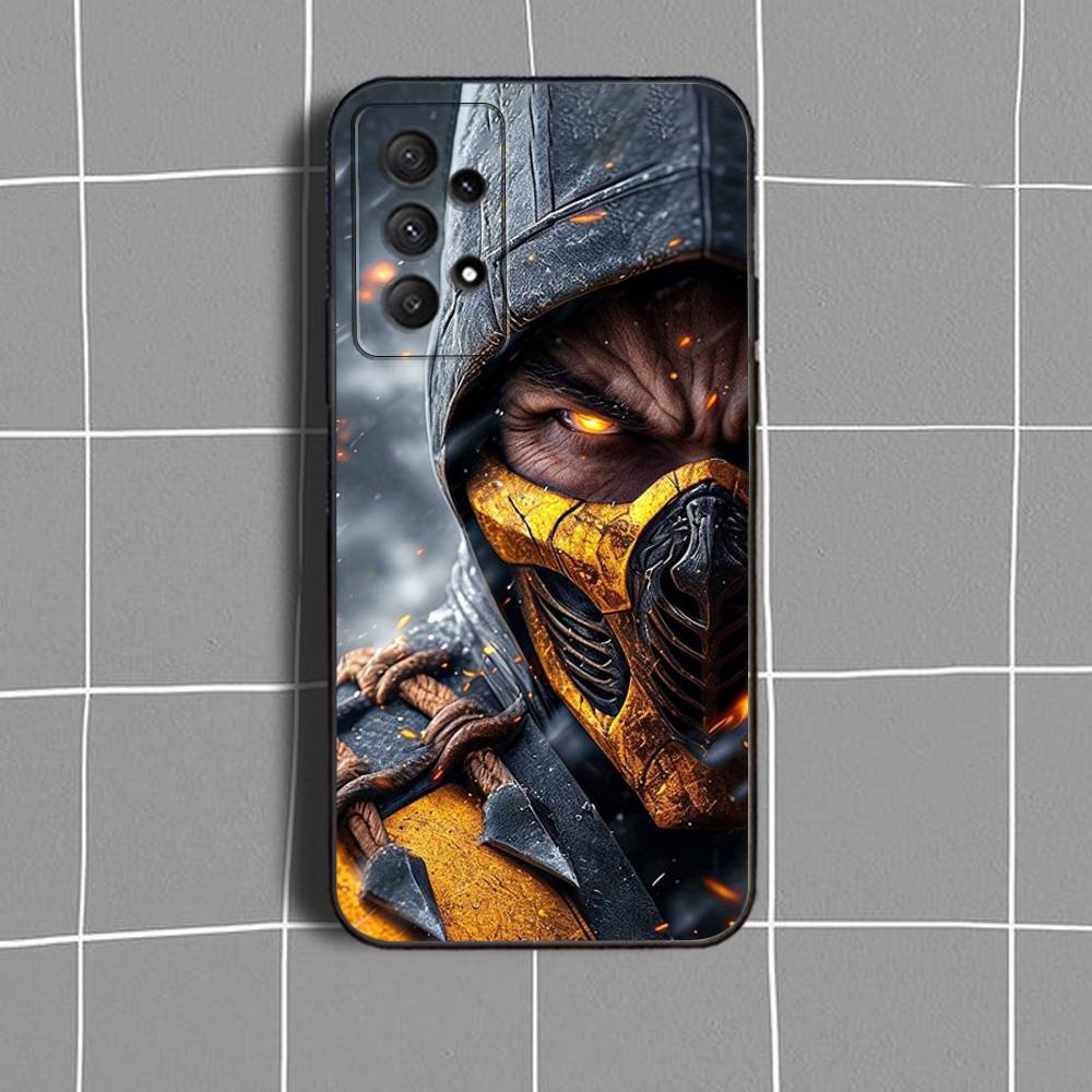 Mortal K-Kombat Game  Phone Case For Samsung Galaxy A73,31,32,72,41,53,52,71,22,5G,Note,J7,8,9 Soft Black Cover