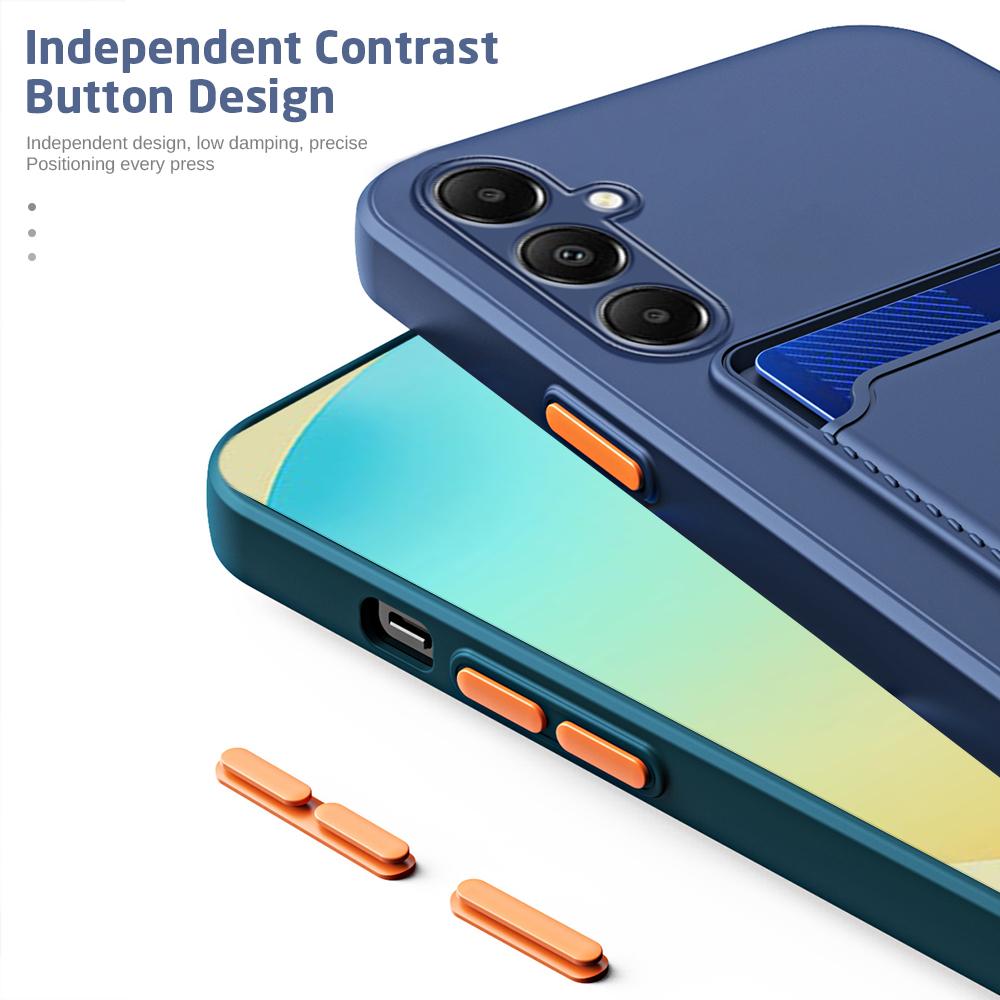 Sumsung A 16 5G Case Colorful Card Bag Back Cover for Samsung Galaxy A16 5G 4G Soft Silicone Shockproof Coque on SamsungA16