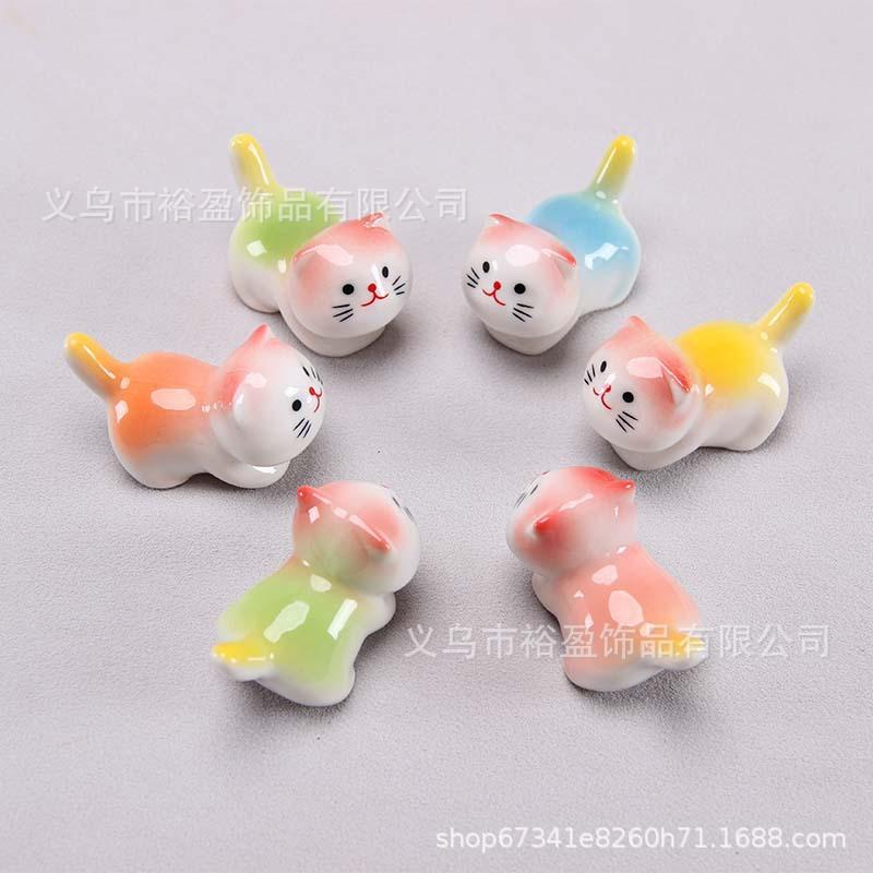 Lucky Cat Chopstick Rest & Holder - Cute Pen Holder, Garden Decoration, Small Ornament