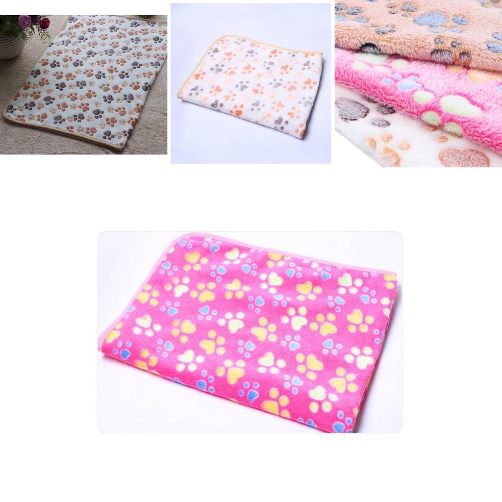 Coral Velvet Dog Kennel Pad Pet Blanket For Autumn And Winter Warm And Comfortable