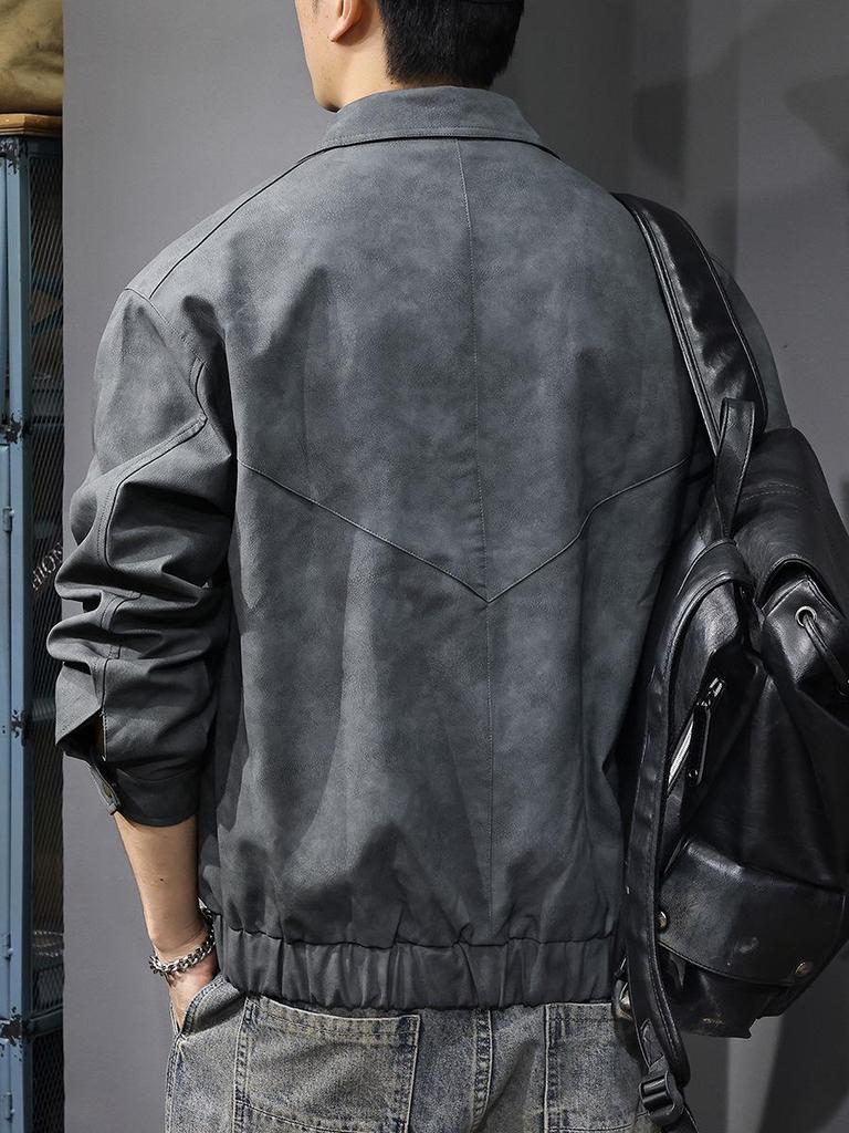 Pánská retro kožená pilotní bunda Maillard Cool na podzim a jaro 2025