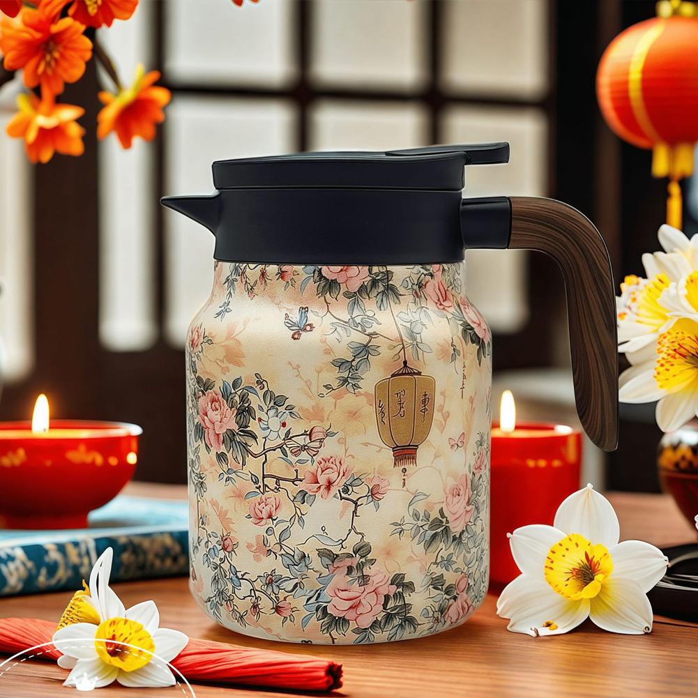 316 Steel 1000ML Large-capacity Coffee Pot Thermal Separation Simple Pot Ke Exquisite I0A4