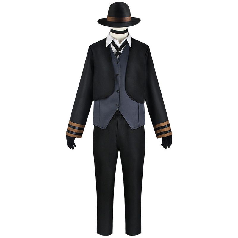 Bungo Stray Dogs Cosplay Costumes: Nakahara Chuuya Cosplay, Yosano Akiko, Dazai Osamu Cosplay Stage Outfit Set