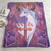character SStar Unicornn Throw Warm Soft Flannel Blanket Multiuse for Sofa Bed Camping Travel Nap