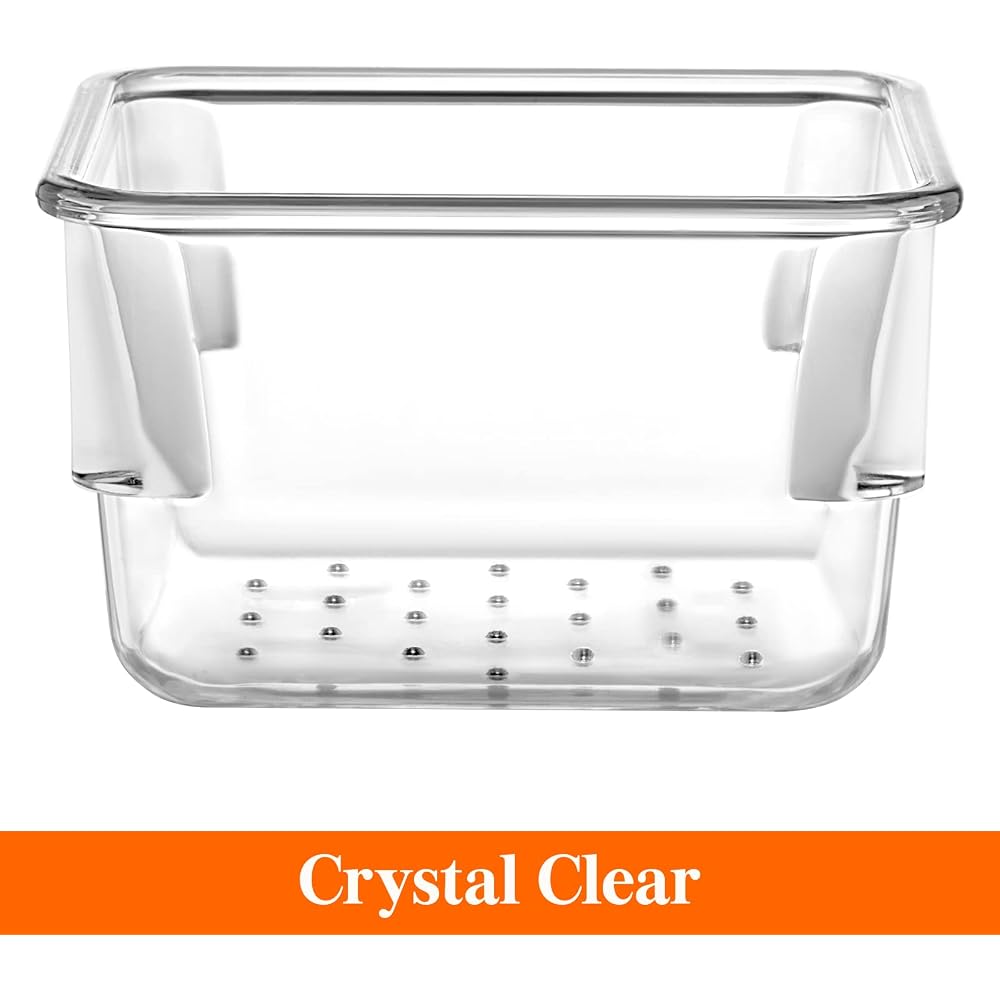 Lifewit Drawer Organizer Tray Set 16 Pieces Clear Plastic Storage Box for Makeup Accessories and Small Items