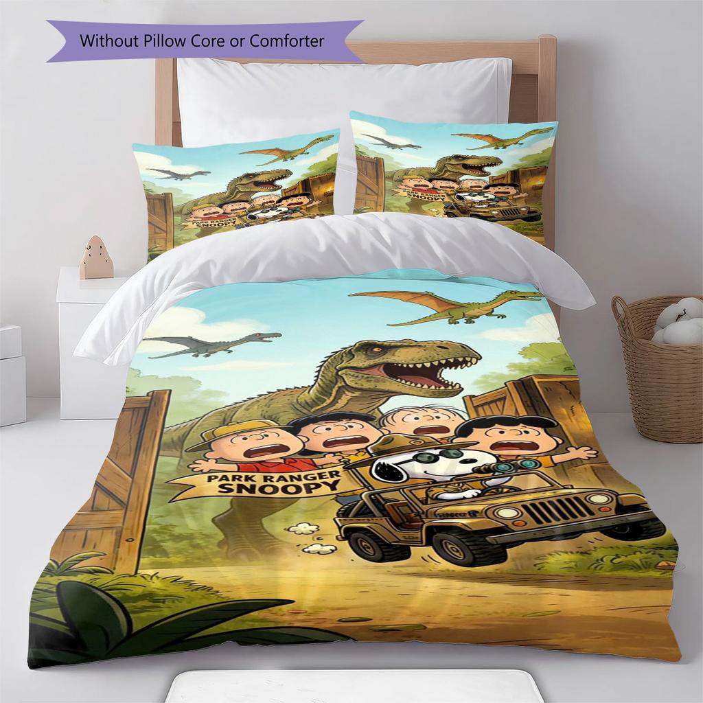 Snoopy Family Portrait Comfortable and Warm Bedding Set The Perfect Choice for Decorating Your Bedroom and Creating A Happy Home