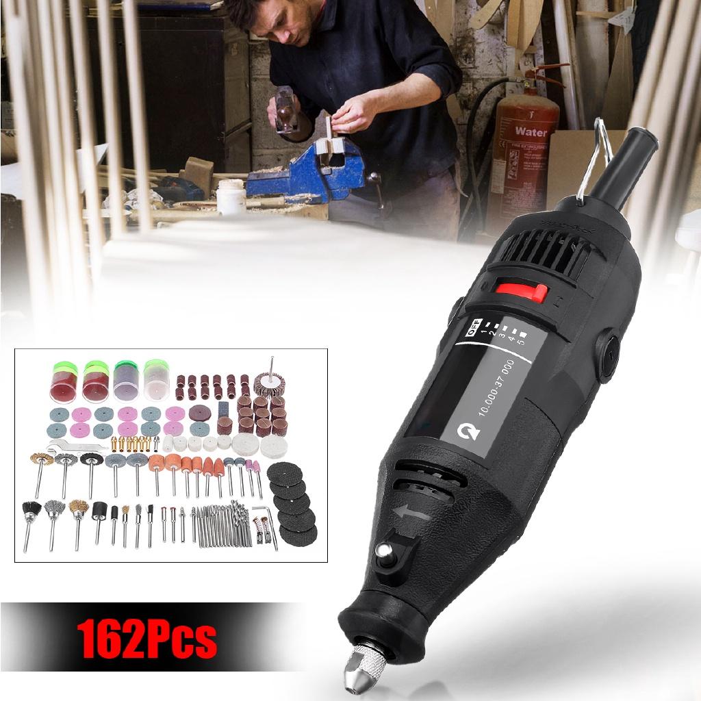 

180W Adjustable Speed Electric Grinder Rotary Tool Polishing Tool Set DIY With 161pcs Electric Tool Set 230V