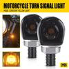 2PCS Mini Turn LED Motorcycle Signals Blinker Light Indicator Amber Universal