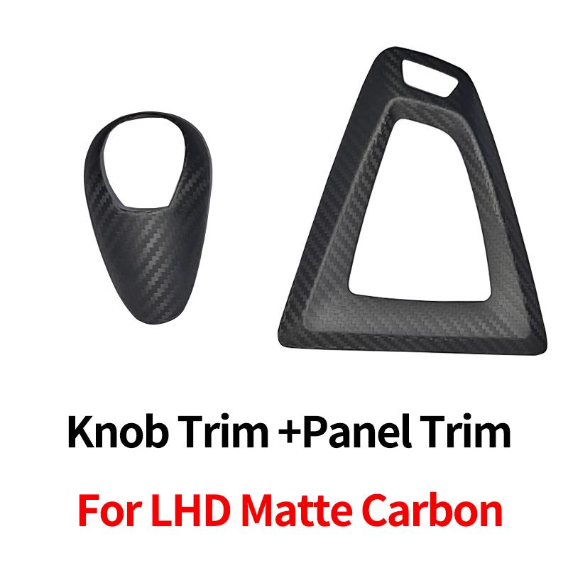 For BMW M2 F87 M3 F80 M4 F82 M5 F83 F10 F85 X5M F86 X6M F12 Real Carbon Fiber Car Center Console Gear Shift Knob Trim Cover