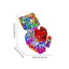 Iridescent Heart Light-Up Bear: Valentine's & Birthday Gift Souvenir 520 Qixi Ornament