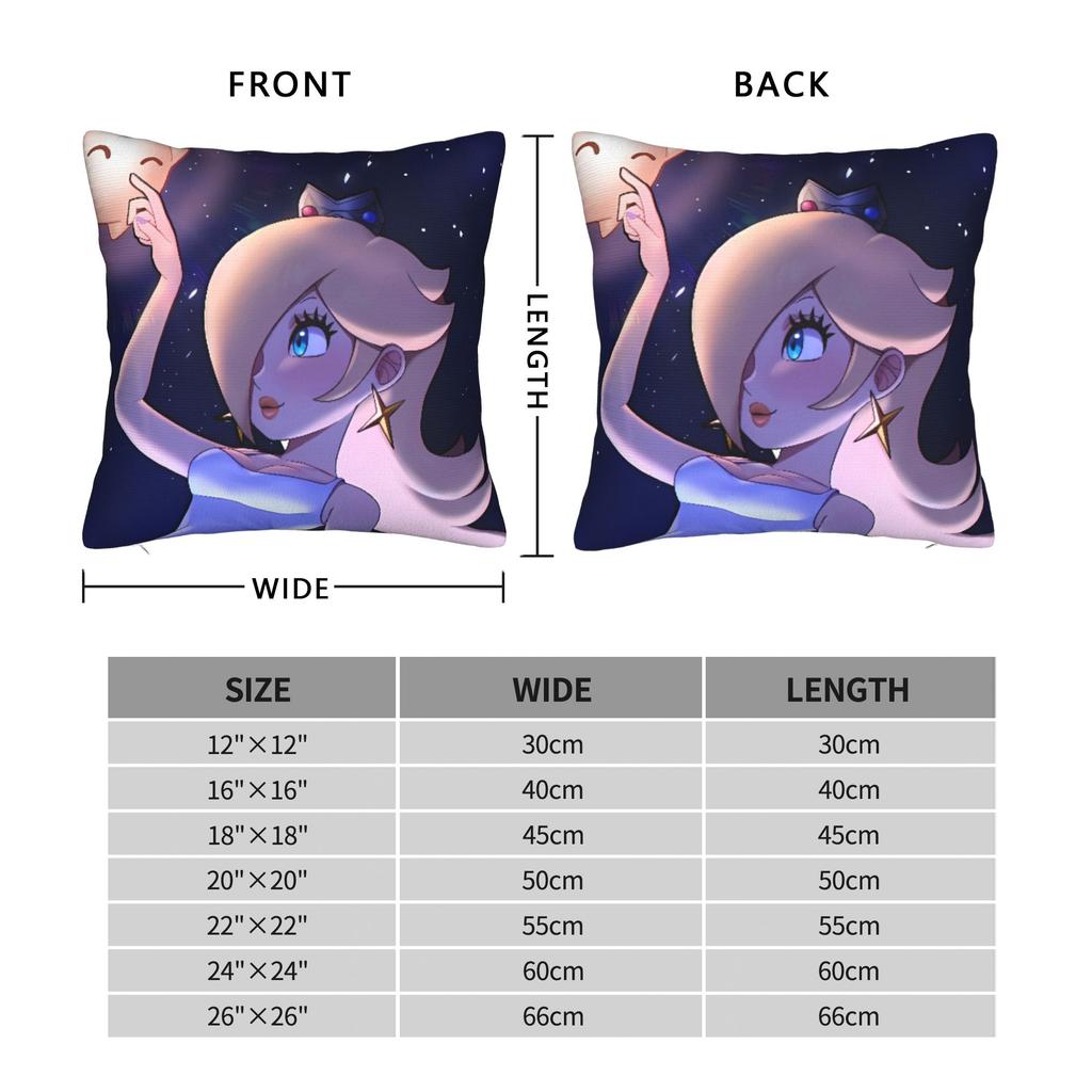 3D Princess Rosalinas Pillow Case Comfy Pillow Cover For Living Room Sofa Vintage Cushion Cover