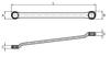SIGNET Open End Wrench 33289 14x17" 45° (Compact Type)