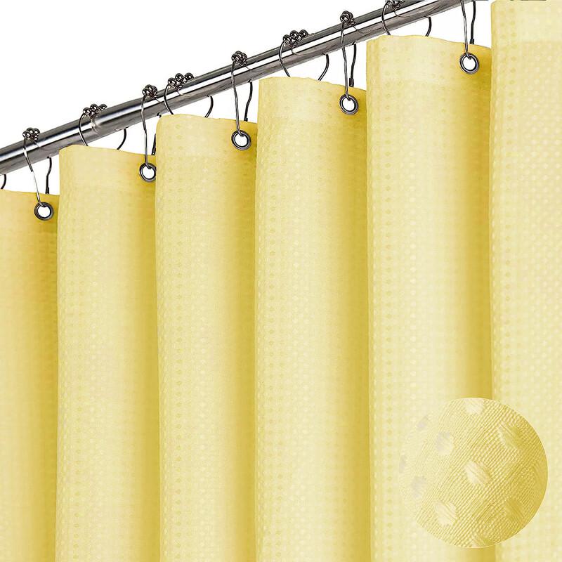 Handon Waffle Weave Waterproof Shower Curtain