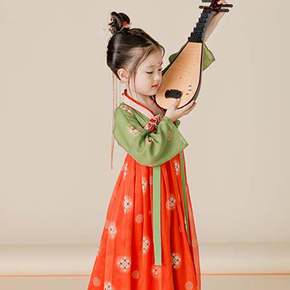 Cosplay Představení Čínské Dětské Dívky Hanfu Dětské Dívky Starověký Kostým Dívky