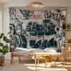 1pc Street Graffiti Style Polyester Tapestry 2D Flat Wall Decor for Bedroom Living Room  Artistic Home Gift