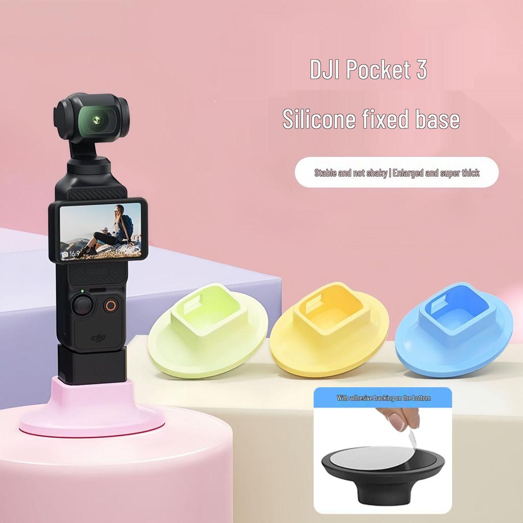 DJI Pocket 3/4 Silicone Camera Holder: Non-slip Base for OSMO Accessories