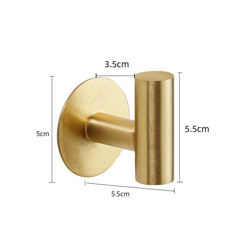 Stainless Steel No-Drill Suction Cup Wall Hook for Coats & Hats - Black