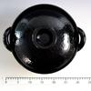 Nagatani Seito Healthy Steamer Pot, Medium, Earthenware Pot, Serves 2-4, Approx. 27cm, Approx. 1800ml, For Direct Heat, Black, AZW-22
