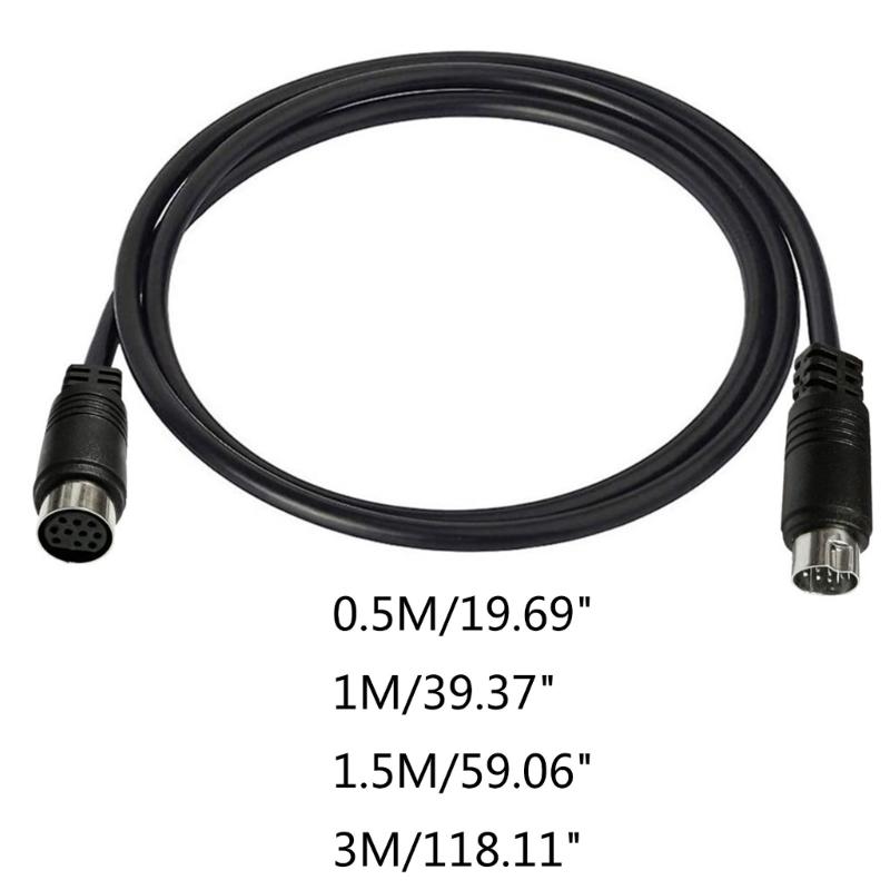 3/1.5/1/0.5m S-video Cable Male To Female 10Pin Mini DIN Computer Connector TV Cable For Projector VCR DVD Nickel Plated
