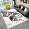 3D Creative Gothic Horror Skull Modern Area Rug,Carpet Rug for Living Room Bedroom Sofa Doormat Decor,Kitchen Non-slip Floor Mat