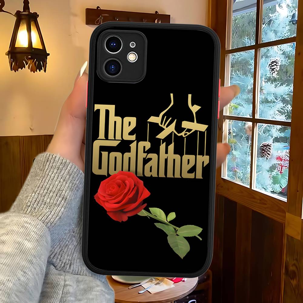 United States TV The Godfather Phone Case For IPhone 16 15 14 13 12 11 Pro Max Plus X XS MAX Black Matte Phone Fundas