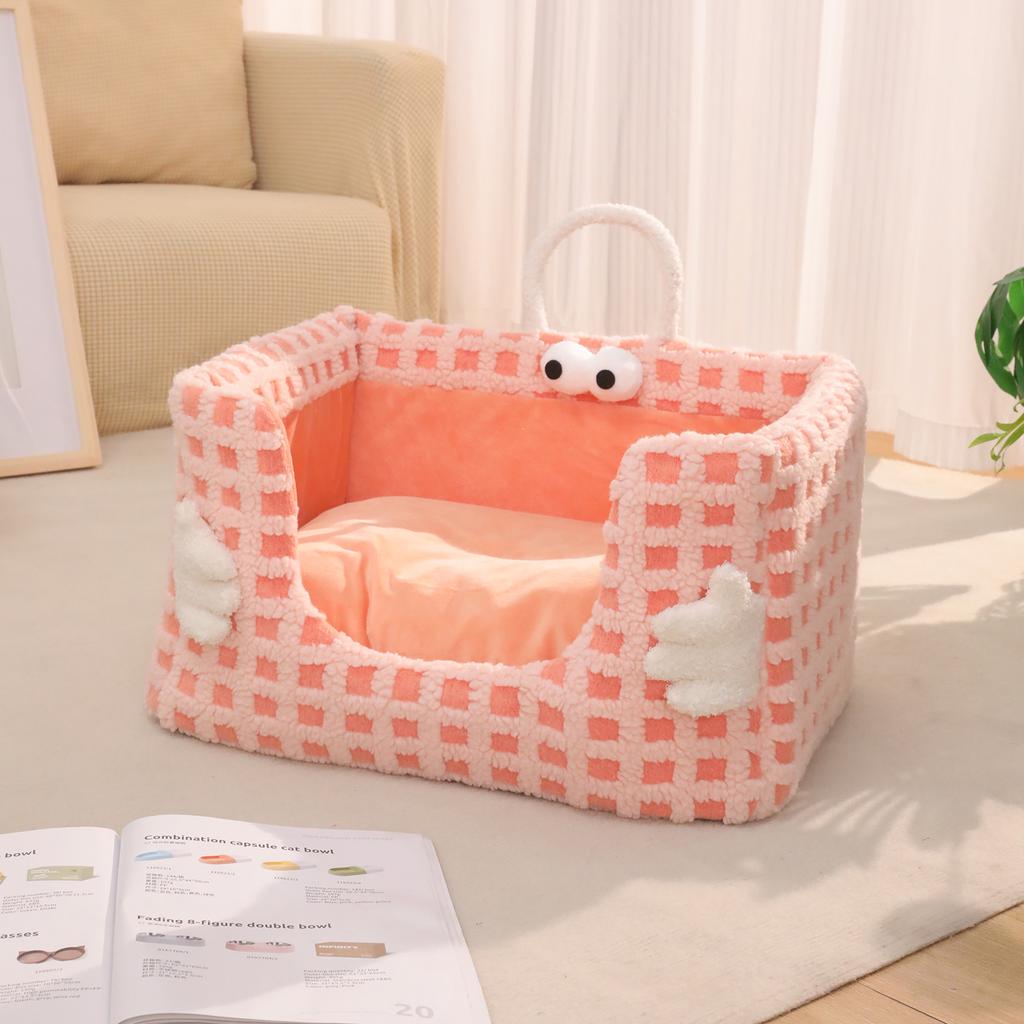 Kennel Removable and Washable Four-season Pet Nest Autumn and Winter New Tiwege Sponge Nest Cat Nest
