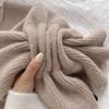 Small scarf short women's autumn and winter cross-knitted scarf color matching scarf winter warm button neck cover