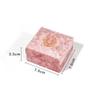 Jewelry Organizer Pendant Storage Necklace Box Jewelry Box Pink Velvet Ring Box Ring Storage Case
