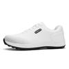 Golf men's shoes waterproof and non-slip fixed nails straps white casual breathable sports shoes