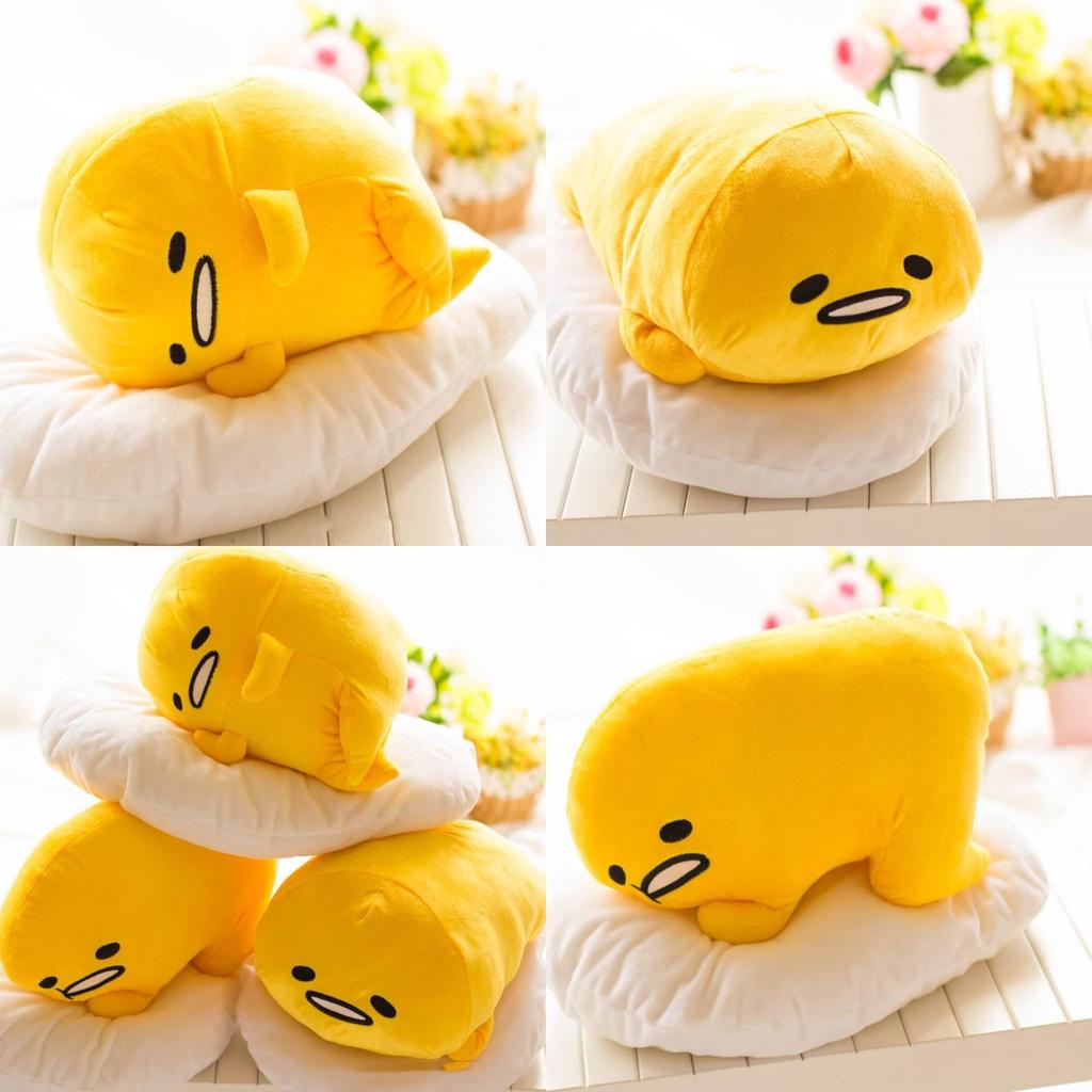 Adorable Cute Lying Gudetama Lazy Egg Motchiri 15" Plush Toy Stuffed Pillow Cushion For Ultimate Comfort