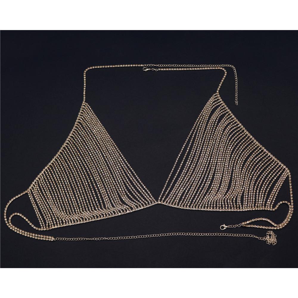 Fashion Bikini Multi-Layer Fringed Chest Chain, Nightclub Sexy Body Chain European And American Accessories Body Chain