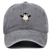 Vyšívaná tučňáčí baseballová čepice - Unisex Retro měkký kšilt Sluneční klobouk