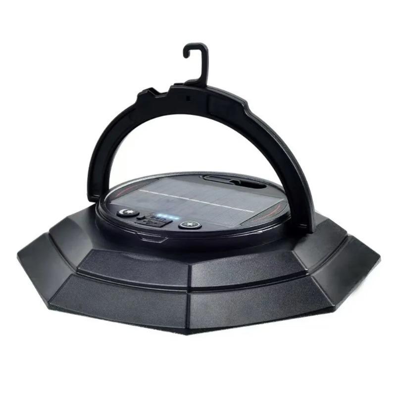 Solar Camping Lantern Rechargeable LED Light 4000mAh USB Portable Outdoor Emergency Light for Night Use Power Outage Survival
