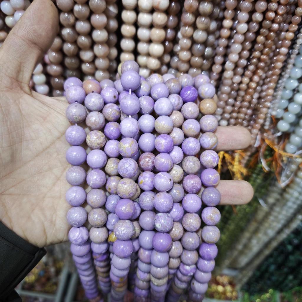 Purple Series Amethyst & Super Seven Crystal Beads: Round, Natural Stone, DIY Jewelry Accessories
