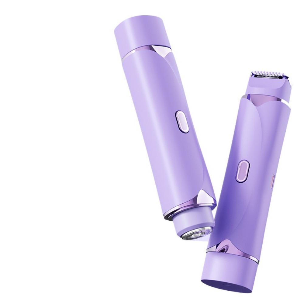 USB Rechargeable Electric Shaver Double Razor Head Women Hair Remover Bikini Trimmer  Legs Body