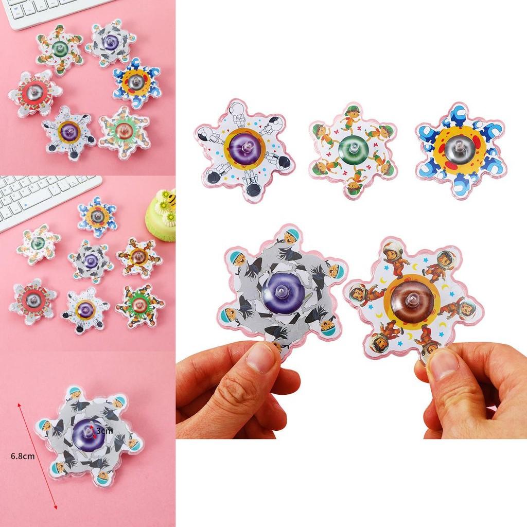Kids Toy Cartoon Figure Pattern Gyroscope With Creative Design For Childrens Day Gift And School Activity