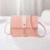 Women's PU Leather Small Square Crossbody Bag, Luxury Shoulder Bag with Pearl Pendant