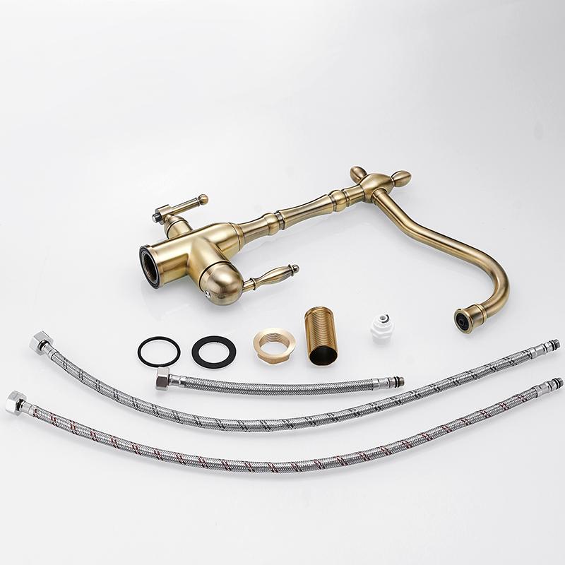 Kitchen Purify Faucets Gold Mixer Tap Cold and Hot 360 Rotation with Water Purification Features Kitchen Crane Tap MH-0193