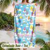 Care Bears Strandtuch, Personalisierter Custom-Text, Schnelltrocknendes Weiches Großes Handtuch für Schwimmbad Reisen