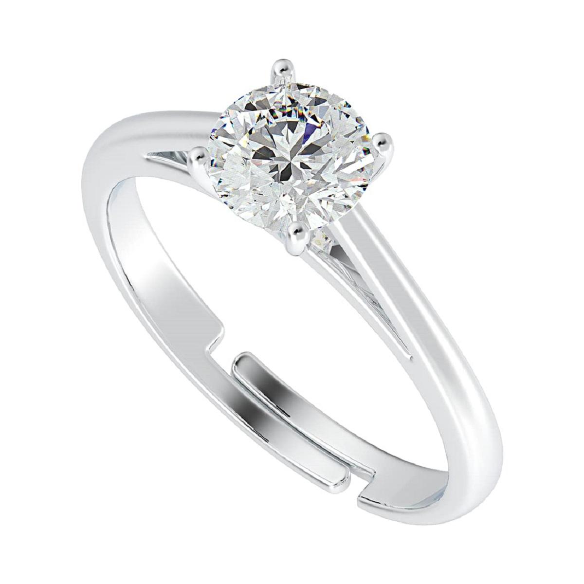 

Pure Real 925 Sterling Silver Регулируемое кольцо в подарок для женщин и девочек