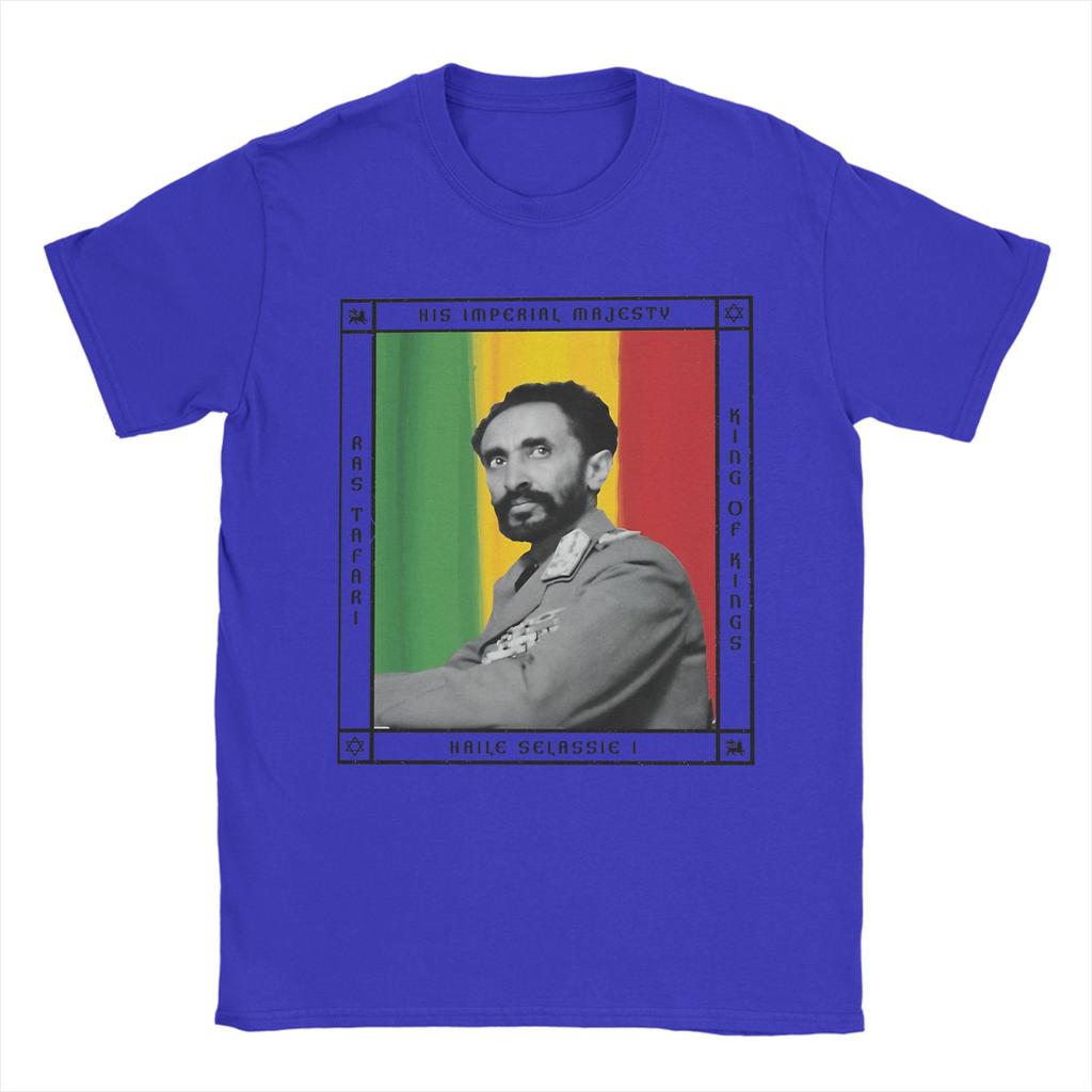 Fantastische Haile Selassie I. König der Könige Unisex T-Shirts mit Rundhalsausschnitt Kurzarm-T-Shirts Kleidung