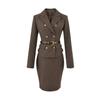 Sophisticated Women's Two-Piece Set: 2025 Autumn Blazer & High-Waisted Skirt