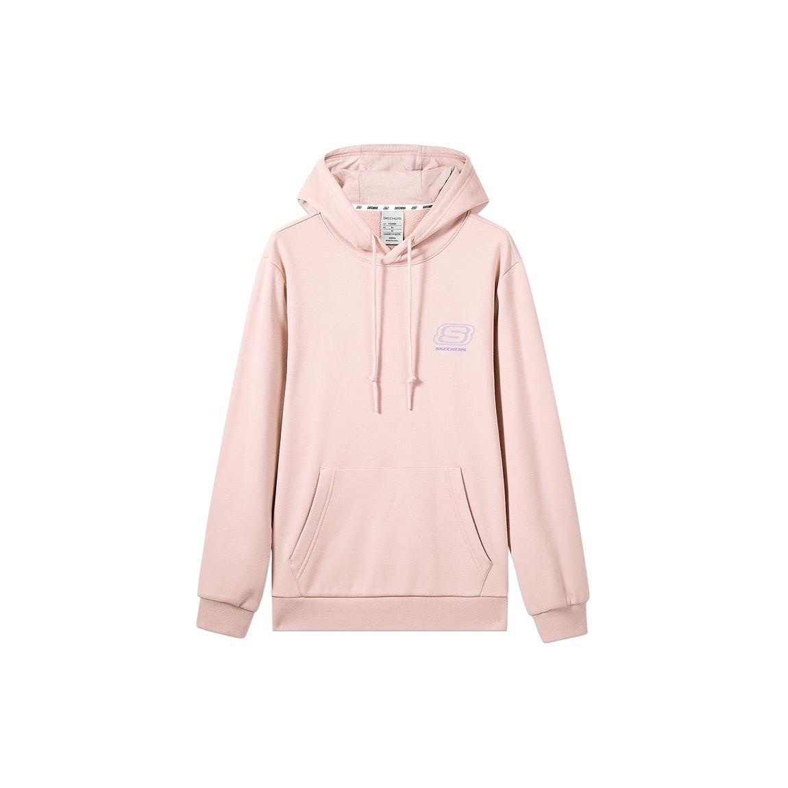 Skechers Colorful Casual Series Letter Sports Simple Hoodie Unisex hoodies Pink L422U122-01NX 2XL