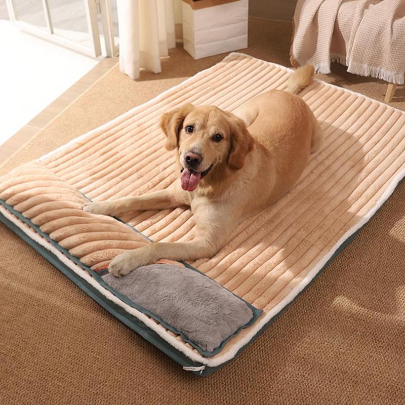 

Кровать для домашних животных, мягкая подушка, зимние теплые диванные коврики для маленьких, средних и больших собак, плюшевые, прочные для кошек, щенков, товары для домашних животных